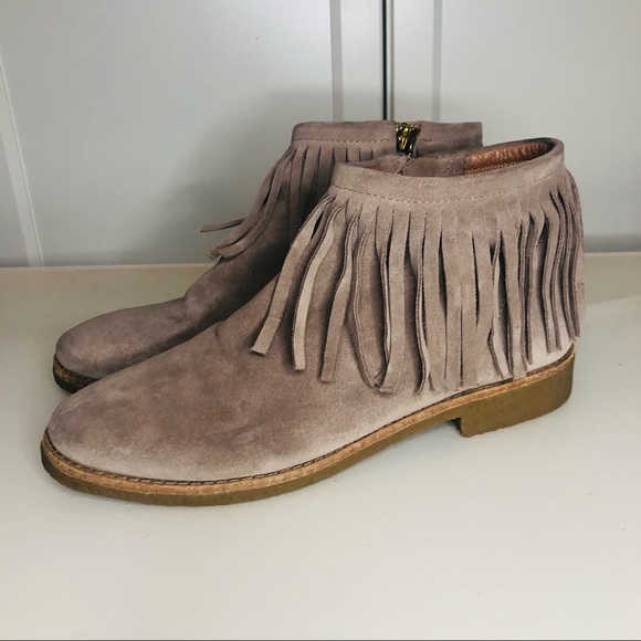 KATE SPADE BETSIE FRINGE BOOTIES SZ8 - Picture 2 of 11